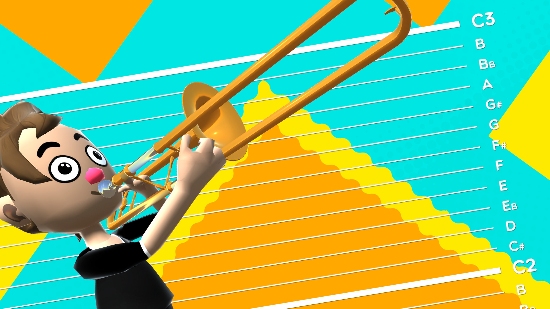 Programming Pitch Bending in Trombone Champ